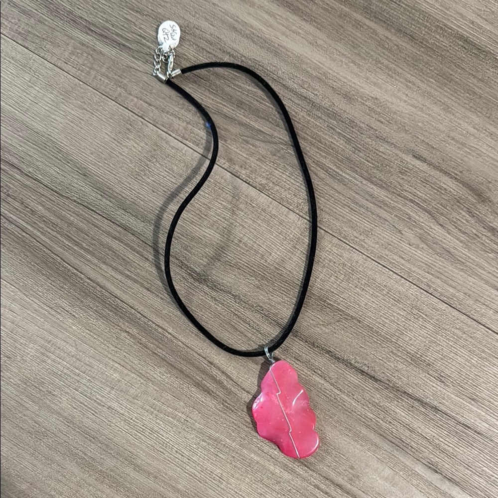 Strawberry Quartz Pendant Necklace